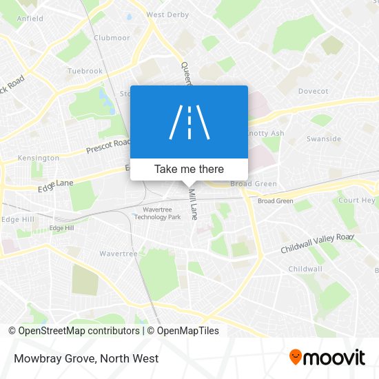 Mowbray Grove map