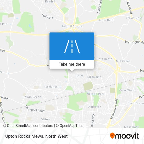 Upton Rocks Mews map
