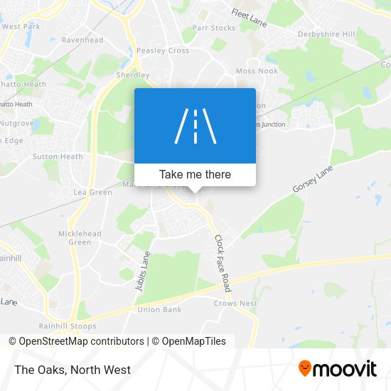 The Oaks map
