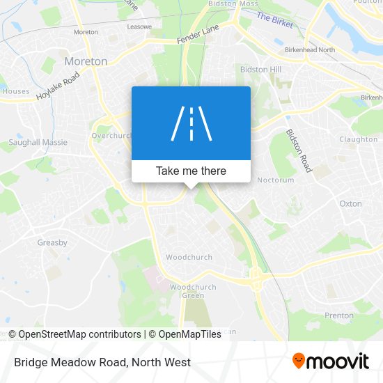 Bridge Meadow Road map