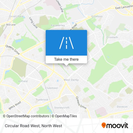 Circular Road West map