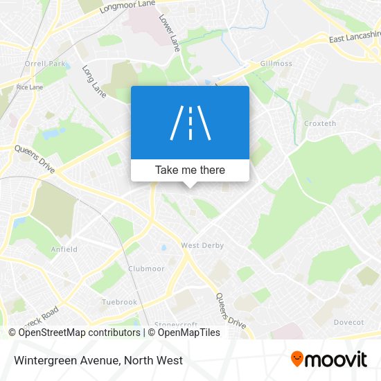 Wintergreen Avenue map