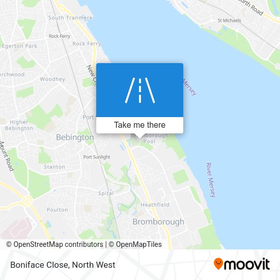 Boniface Close map