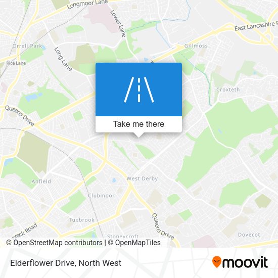 Elderflower Drive map