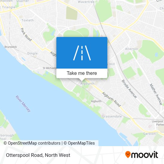 Otterspool Road map
