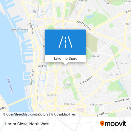 Hartor Close map