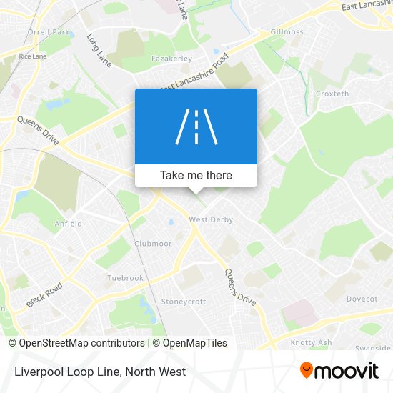 Liverpool Loop Line map