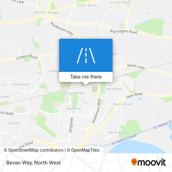 Bevan Way map