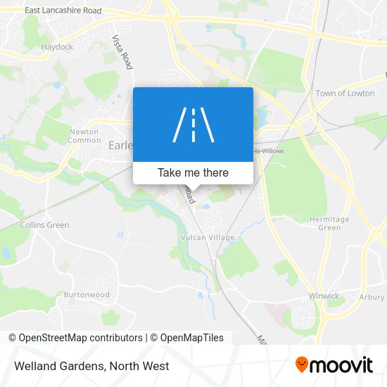 Welland Gardens map
