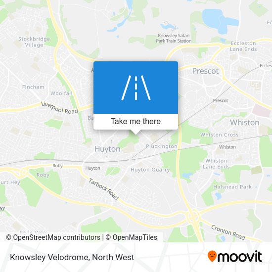 Knowsley Velodrome map