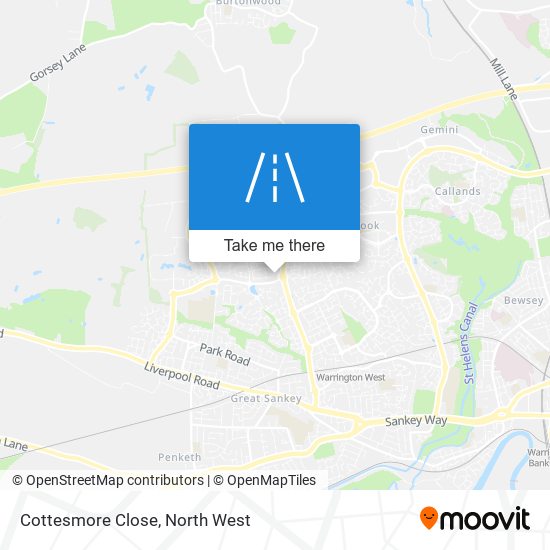 Cottesmore Close map