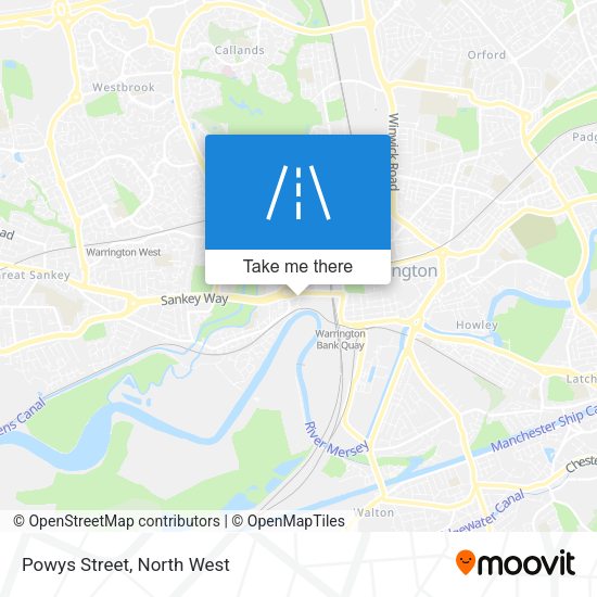 Powys Street map