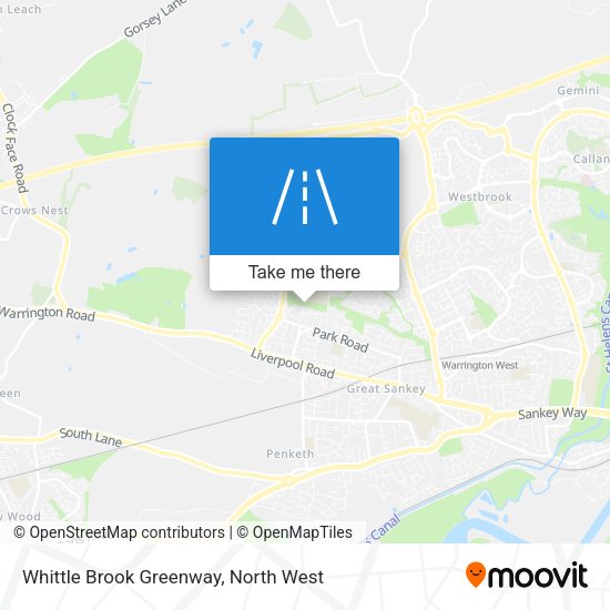 Whittle Brook Greenway map