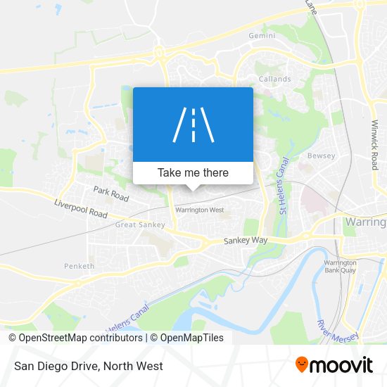 San Diego Drive map