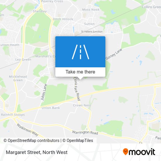 Margaret Street map