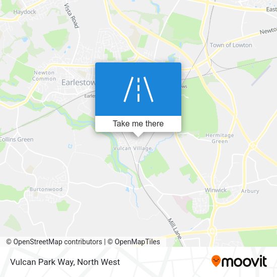 Vulcan Park Way map