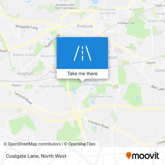 Coalgate Lane map