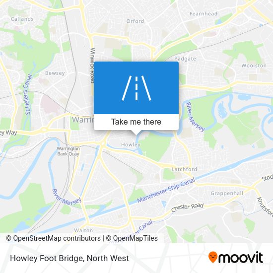 Howley Foot Bridge map