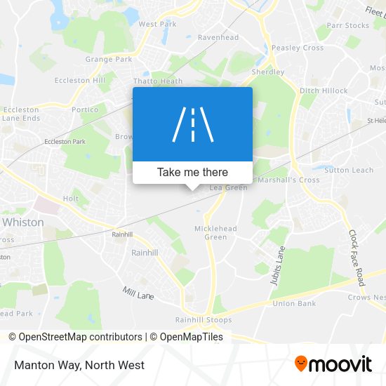 Manton Way map