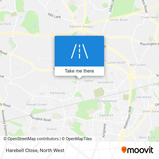 Harebell Close map