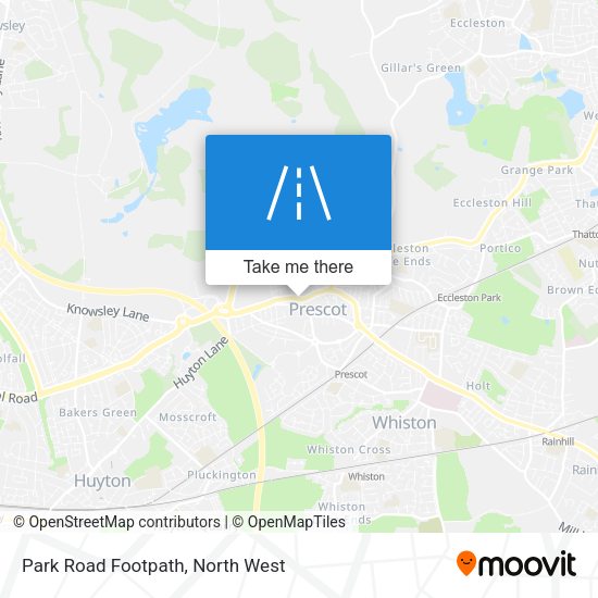 Park Road Footpath map
