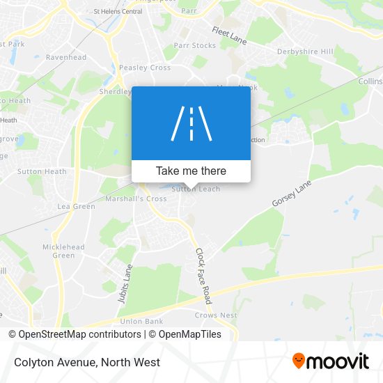 Colyton Avenue map