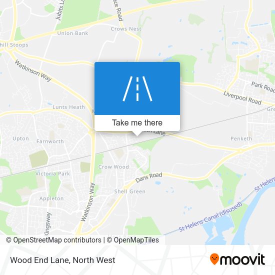 Wood End Lane map