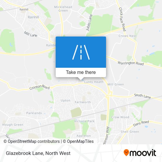 Glazebrook Lane map