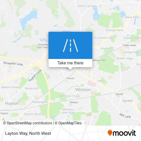 Layton Way map