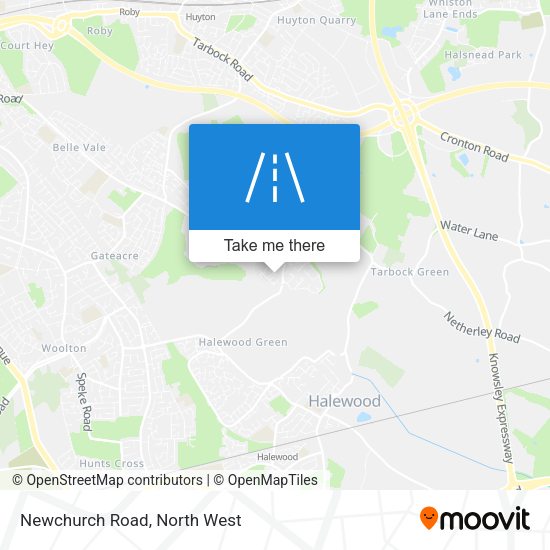 Newchurch Road map