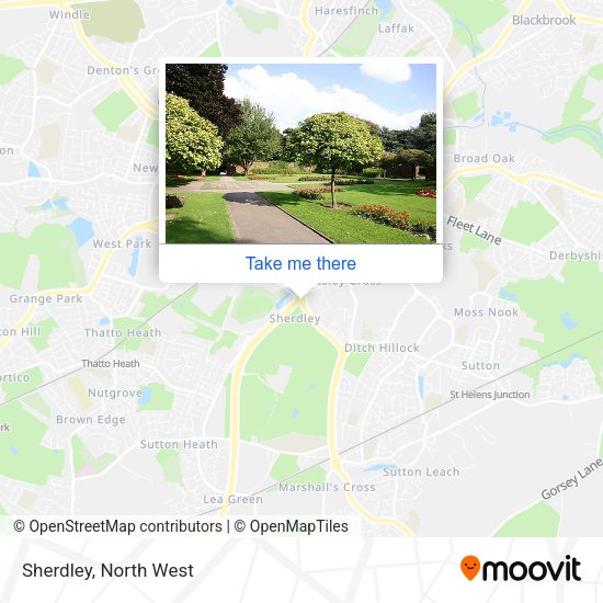 Sherdley map