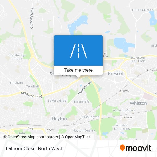 Lathom Close map