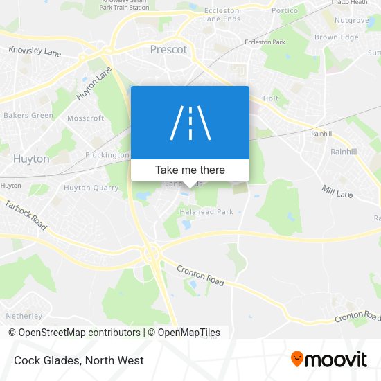 Cock Glades map
