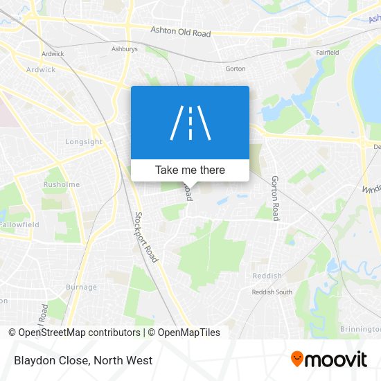 Blaydon Close map