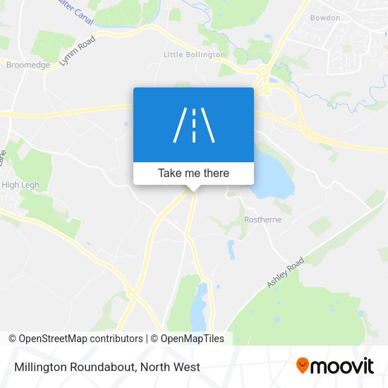Millington Roundabout map