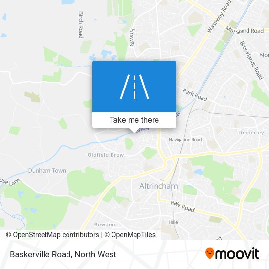 Baskerville Road map