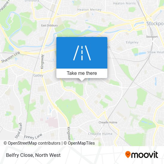 Belfry Close map