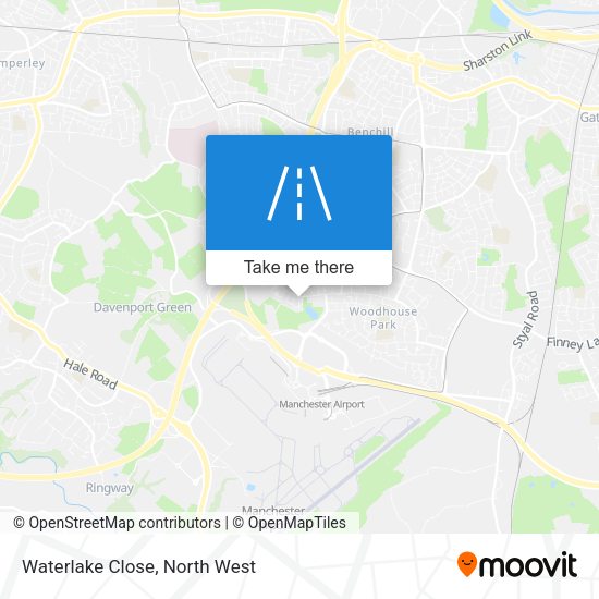 Waterlake Close map