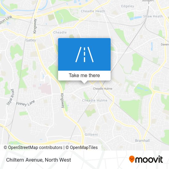 Chiltern Avenue map