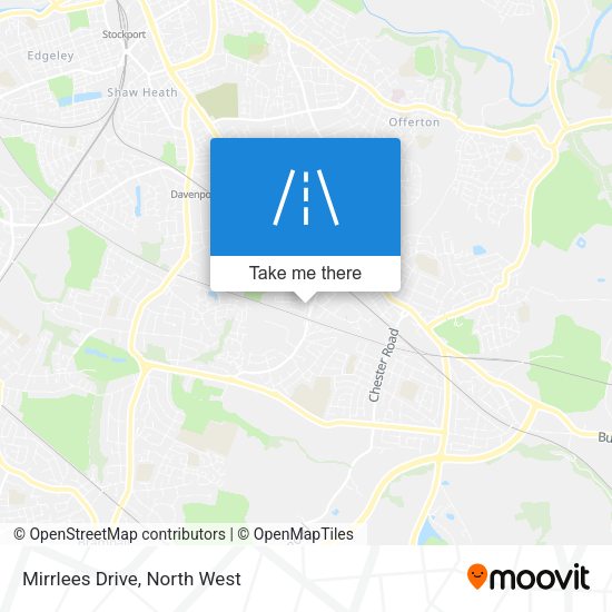 Mirrlees Drive map