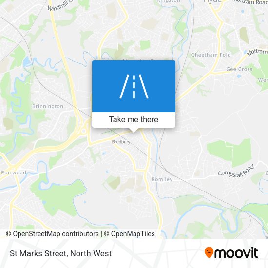 St Marks Street map