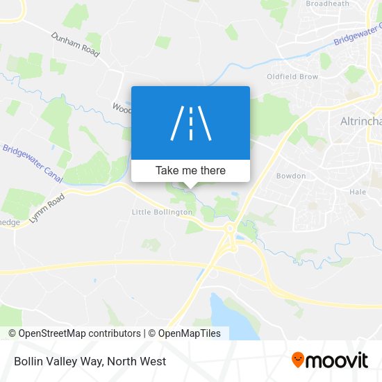 Bollin Valley Way map