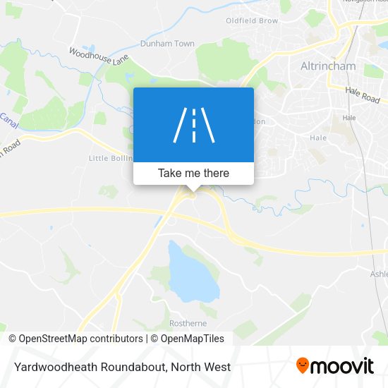 Yardwoodheath Roundabout map