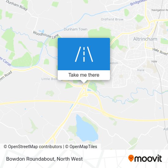 Bowdon Roundabout map