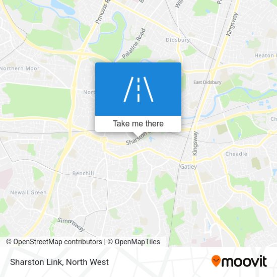 Sharston Link map