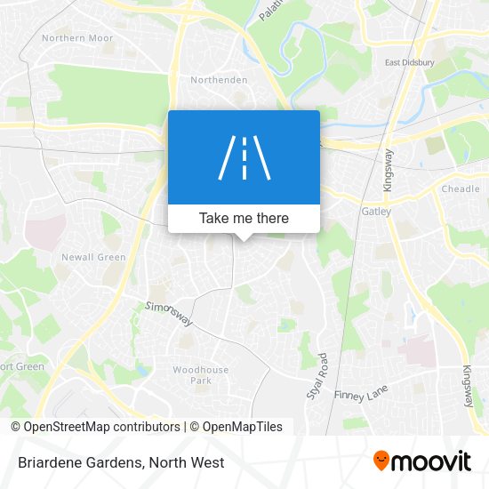 Briardene Gardens map