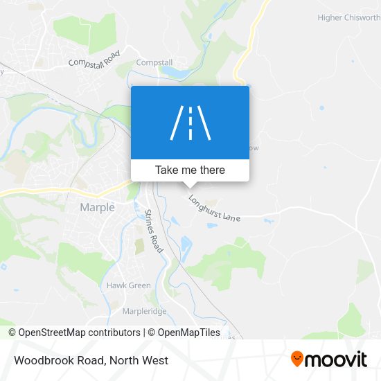 Woodbrook Road map