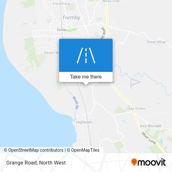 Grange Road map