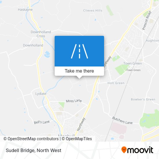 Sudell Bridge map