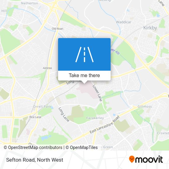 Sefton Road map